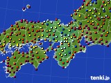 近畿地方のアメダス実況(日照時間)(2017年03月22日)