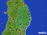 岩手県のアメダス実況(日照時間)(2017年03月22日)