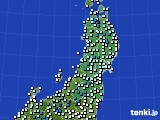 東北地方のアメダス実況(気温)(2017年03月22日)