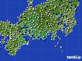 東海地方のアメダス実況(風向・風速)(2017年03月22日)