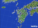 九州地方のアメダス実況(風向・風速)(2017年03月22日)