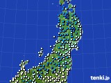 東北地方のアメダス実況(気温)(2017年03月23日)