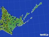 道東のアメダス実況(積雪深)(2017年03月24日)