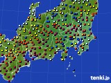 関東・甲信地方のアメダス実況(日照時間)(2017年03月24日)