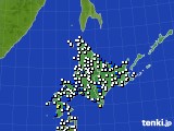 北海道地方のアメダス実況(風向・風速)(2017年03月24日)