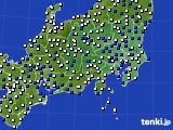 関東・甲信地方のアメダス実況(風向・風速)(2017年03月24日)