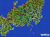 関東・甲信地方のアメダス実況(日照時間)(2017年03月25日)