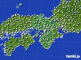 近畿地方のアメダス実況(気温)(2017年03月25日)