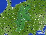 長野県のアメダス実況(気温)(2017年03月25日)