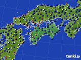 四国地方のアメダス実況(日照時間)(2017年03月26日)