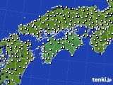 2017年03月26日の四国地方のアメダス(風向・風速)