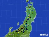 2017年03月27日の東北地方のアメダス(積雪深)