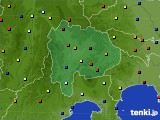 山梨県のアメダス実況(日照時間)(2017年03月27日)