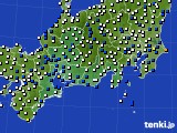 2017年03月27日の東海地方のアメダス(風向・風速)
