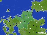 福岡県のアメダス実況(風向・風速)(2017年03月27日)