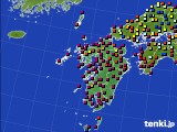 九州地方のアメダス実況(日照時間)(2017年03月28日)