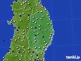 岩手県のアメダス実況(風向・風速)(2017年03月28日)