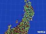 2017年03月29日の東北地方のアメダス(日照時間)