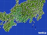 2017年03月29日の東海地方のアメダス(風向・風速)