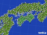 2017年03月29日の四国地方のアメダス(風向・風速)