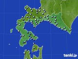 道南のアメダス実況(降水量)(2017年03月30日)