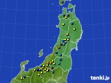 2017年03月30日の東北地方のアメダス(積雪深)