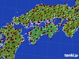 四国地方のアメダス実況(日照時間)(2017年03月30日)