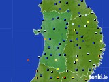 秋田県のアメダス実況(日照時間)(2017年03月30日)