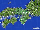 近畿地方のアメダス実況(風向・風速)(2017年03月30日)