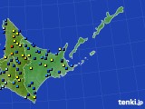 道東のアメダス実況(積雪深)(2017年03月31日)