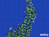 東北地方のアメダス実況(日照時間)(2017年03月31日)
