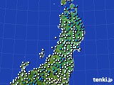 2017年03月31日の東北地方のアメダス(気温)