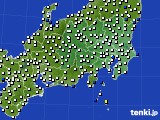 関東・甲信地方のアメダス実況(風向・風速)(2017年03月31日)