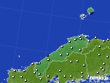 2017年03月31日の島根県のアメダス(風向・風速)