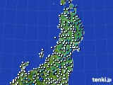 2017年04月01日の東北地方のアメダス(気温)