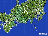 2017年04月01日の東海地方のアメダス(風向・風速)