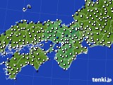 2017年04月01日の近畿地方のアメダス(風向・風速)