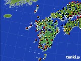 九州地方のアメダス実況(日照時間)(2017年04月02日)