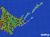 道東のアメダス実況(日照時間)(2017年04月02日)