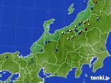 北陸地方のアメダス実況(積雪深)(2017年04月03日)