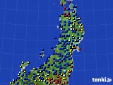 2017年04月03日の東北地方のアメダス(日照時間)