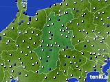 長野県のアメダス実況(風向・風速)(2017年04月03日)