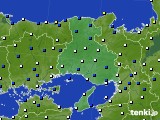兵庫県のアメダス実況(風向・風速)(2017年04月03日)