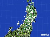 2017年04月04日の東北地方のアメダス(気温)