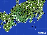 2017年04月05日の東海地方のアメダス(風向・風速)
