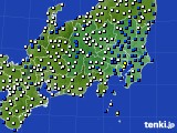 関東・甲信地方のアメダス実況(風向・風速)(2017年04月06日)