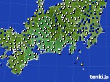 2017年04月06日の東海地方のアメダス(風向・風速)