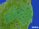 福島県のアメダス実況(風向・風速)(2017年04月06日)