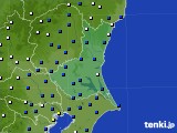 茨城県のアメダス実況(風向・風速)(2017年04月06日)
