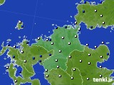 福岡県のアメダス実況(風向・風速)(2017年04月06日)